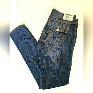 True Religion Tie Dye Low Rise Stretch Skinny Jeans – Size 29 NWT Vintage